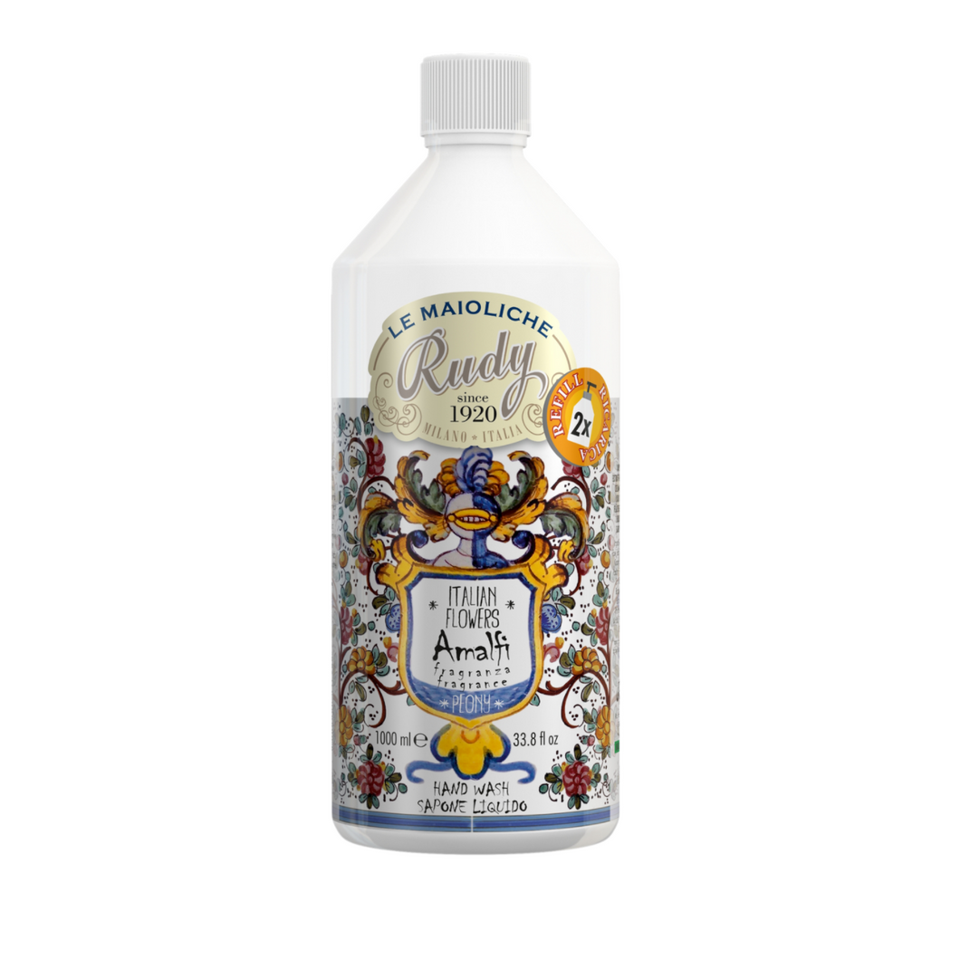 Rudy ルディ Le Maioliche ル・マヨルカ Hand Wash Refill ハンドウォッシュリフィル Amalfi Peony アマルフィピオニー【リキッドソープ】【詰め替え用】